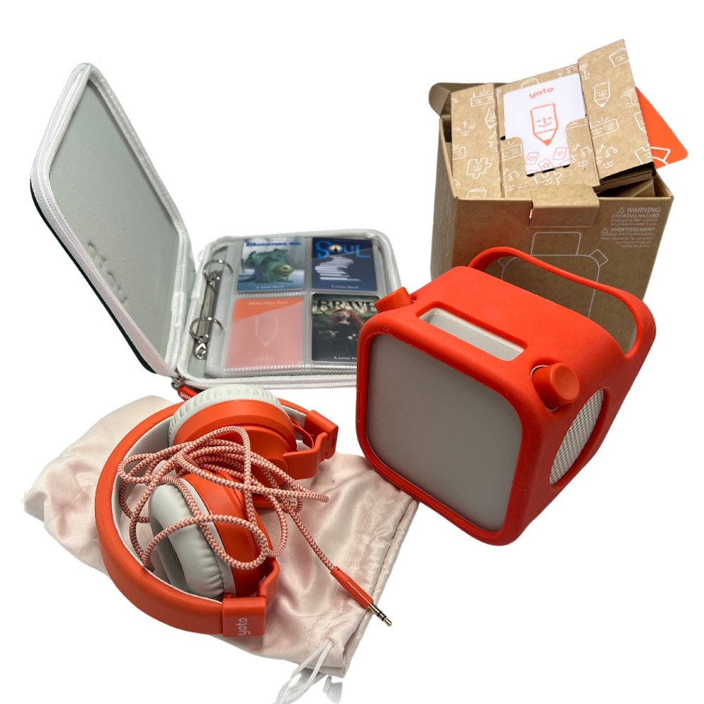 Yoto Audio Player Huge Bundle: Headphones, Adventure Jacket, Card Case, 9 Cards